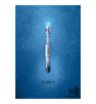 Illustration for article titled Minimalist Doctor Who posters capture each character with an object and a catchphrase
